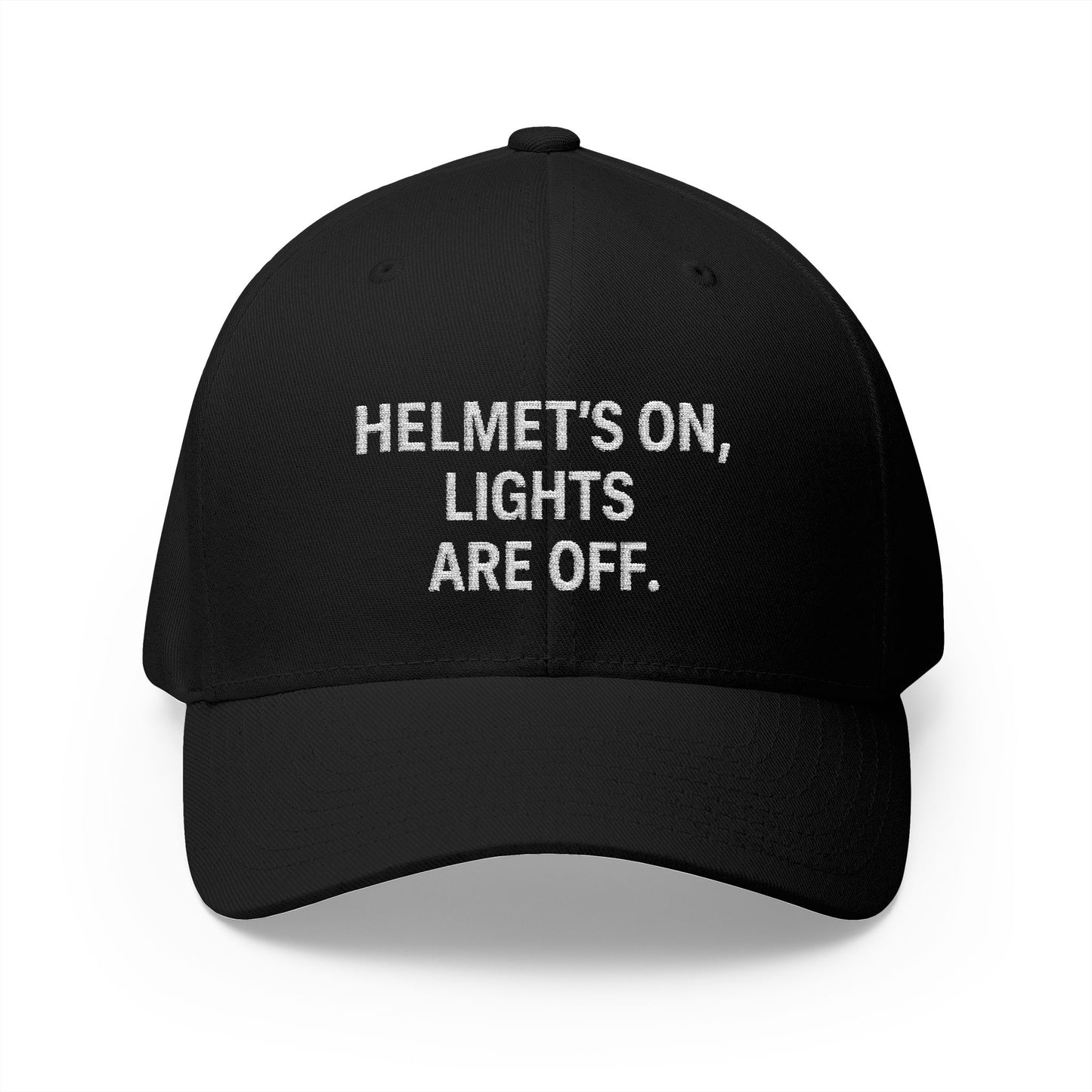 Grit Line Co. Athlete Line Dad Hat – Helmet’s On, Lights Off. #NoOneHome Structured Cap with Embroidery