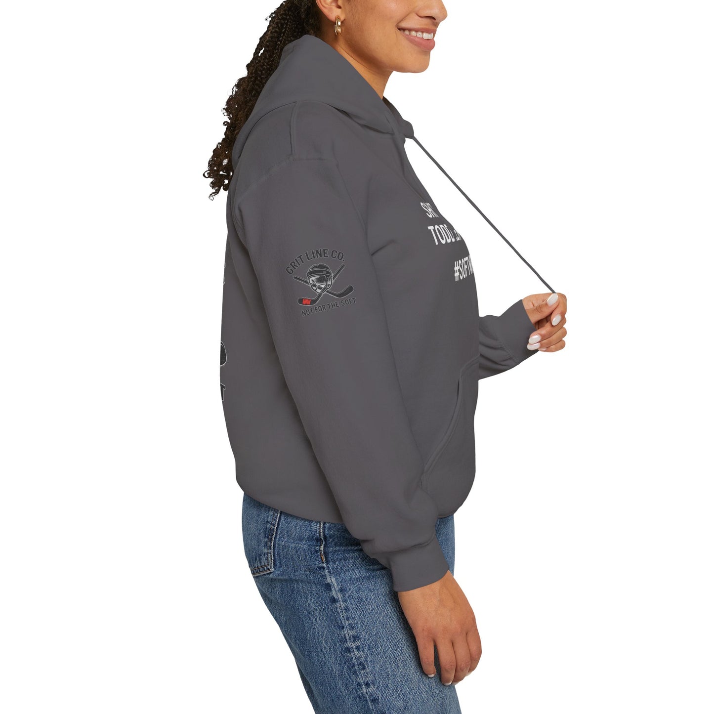 Shot Velocity: Toddler Tantrum — #SoftWrists | OG Line Hoodie Hockey Hoodie, Unisex Heavy Blend Sweatshirt