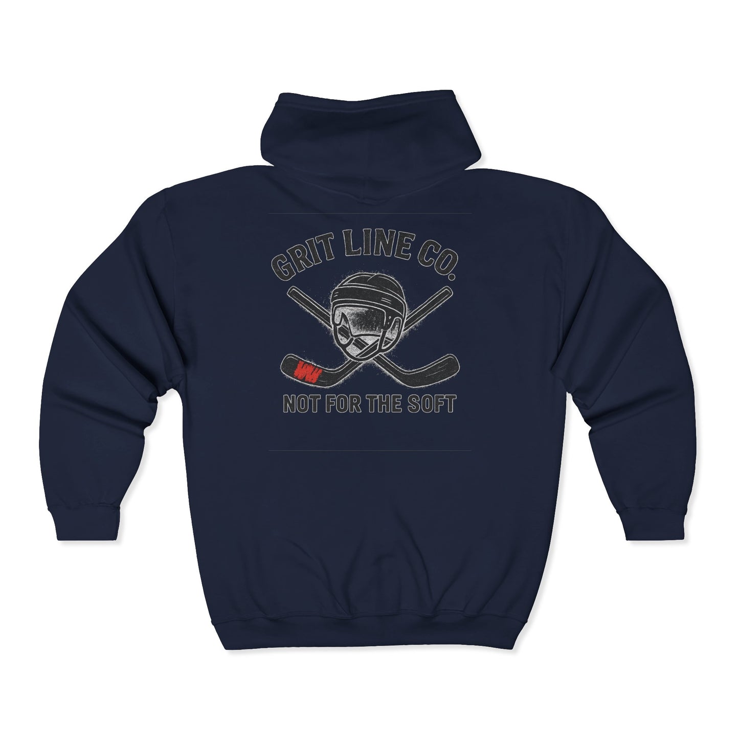 All-Star in the Room. Ghost on the Ice. #LockerRoomLegend Hoodie Unisex Heavy Blend™ Full Zip Hooded Sweatshirt