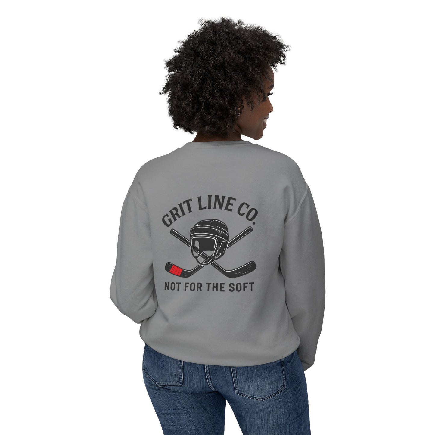 Grit Line Co. Crewneck β Wrist Shot Powered by Tears and Hope #SoftWrists