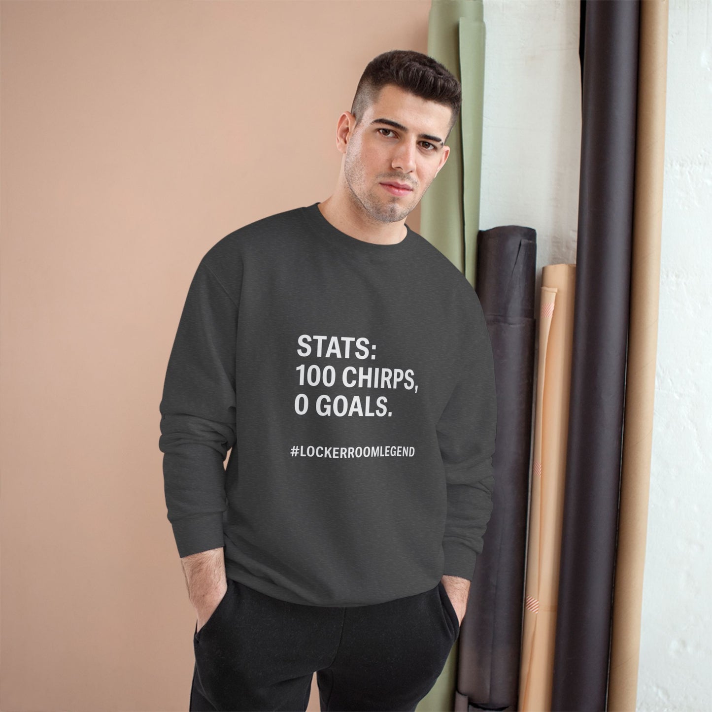 Stats Don’t Lie – Champion® Crewneck Sweatshirt