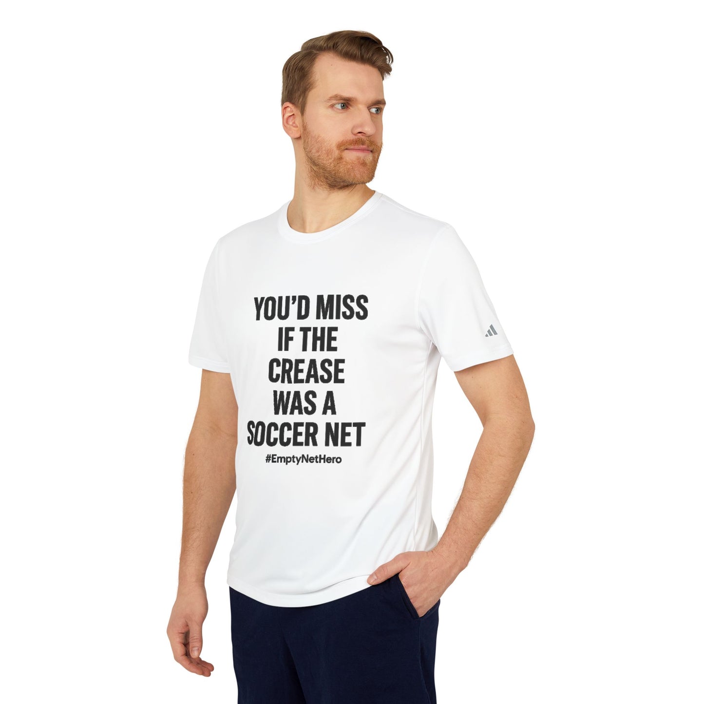 💥Adidas Performance Tee – “Empty Net Hero” Edition | Grit Line Co.