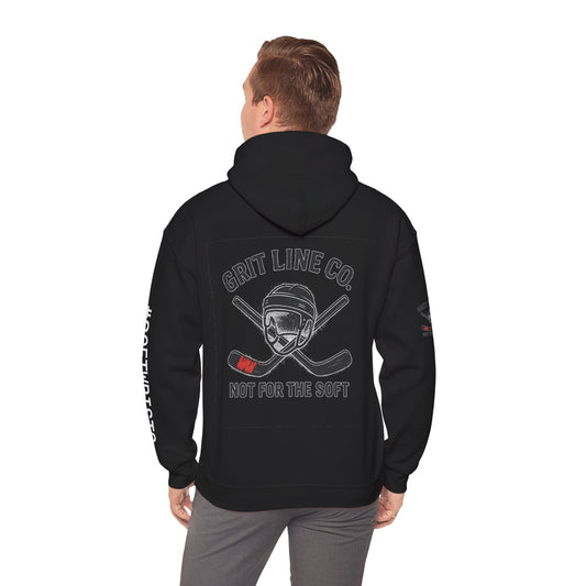 Shot Velocity: Toddler Tantrum — #SoftWrists | OG Line Hoodie Hockey Hoodie, Unisex Heavy Blend Sweatshirt