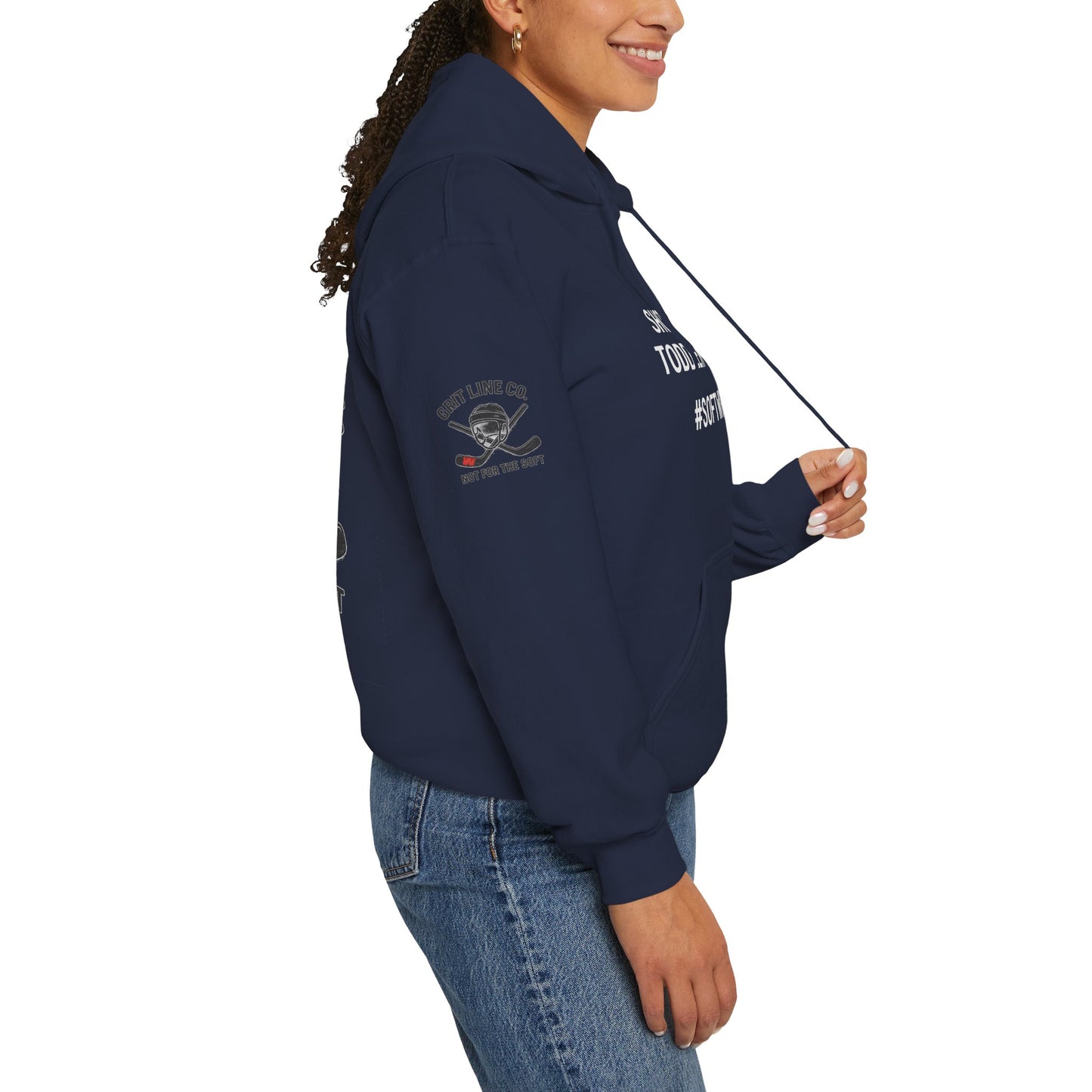 Shot Velocity: Toddler Tantrum — #SoftWrists | OG Line Hoodie Hockey Hoodie, Unisex Heavy Blend Sweatshirt