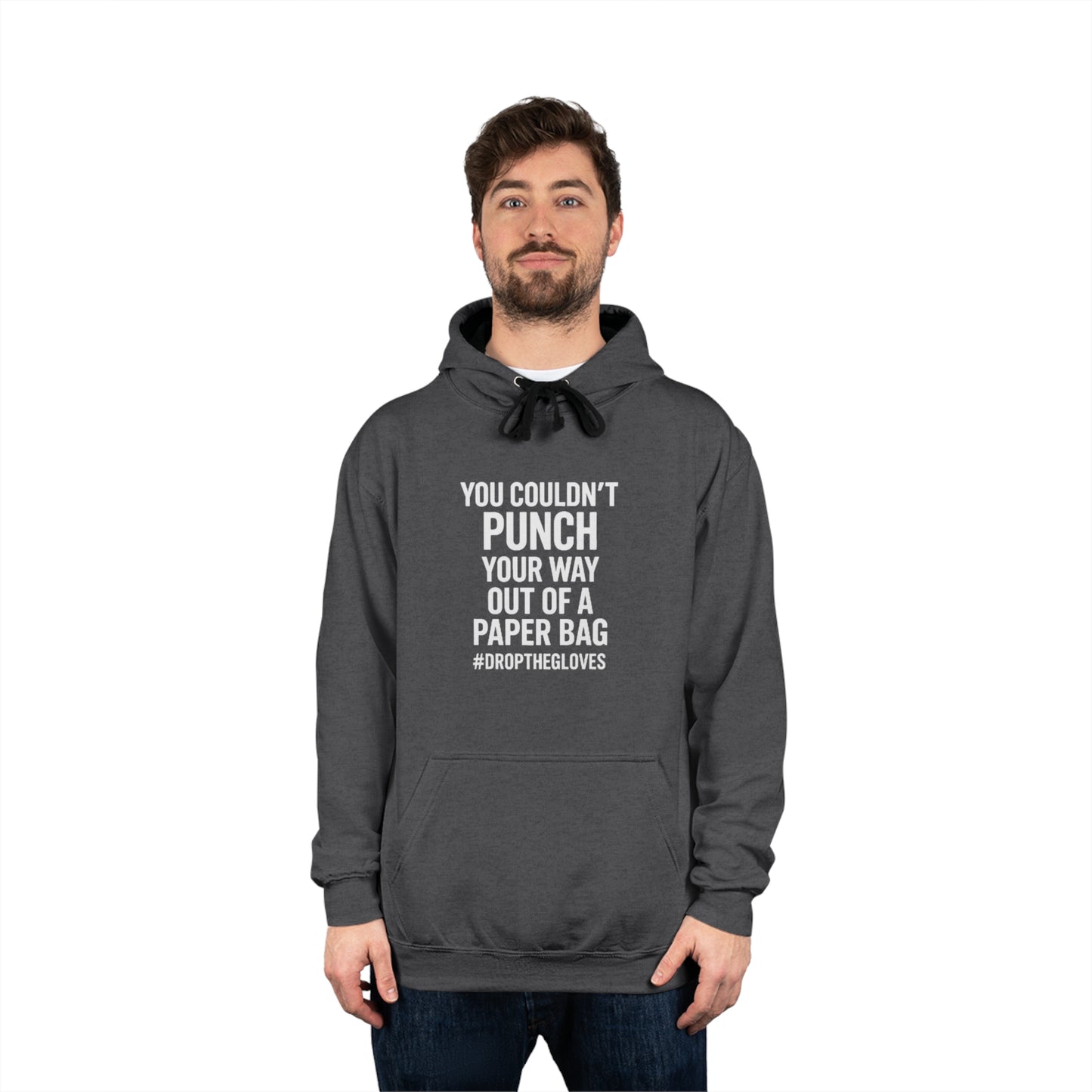 🔥Gritty Varsity Hoodie – “Paper Bag Punch” Edition | Grit Line Co.