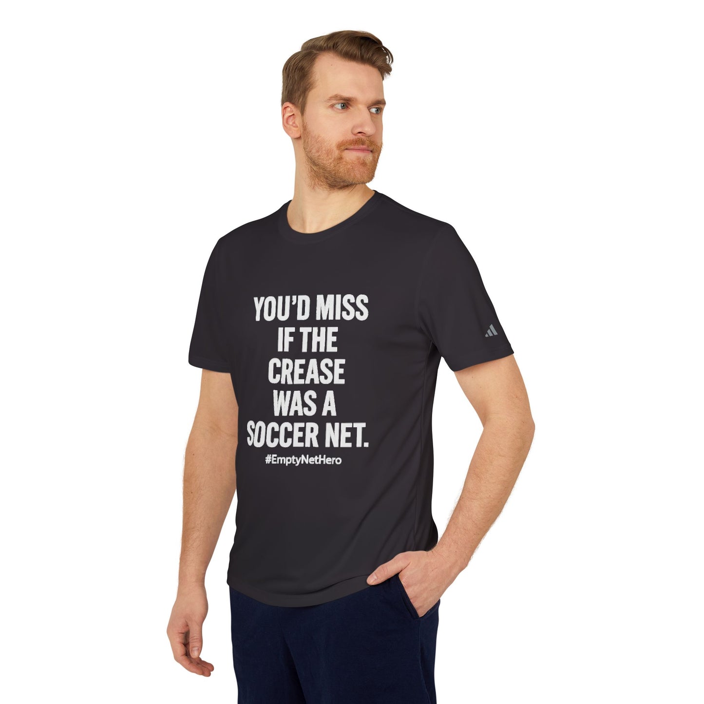 💥Adidas Performance Tee – “Empty Net Hero” Edition | Grit Line Co.