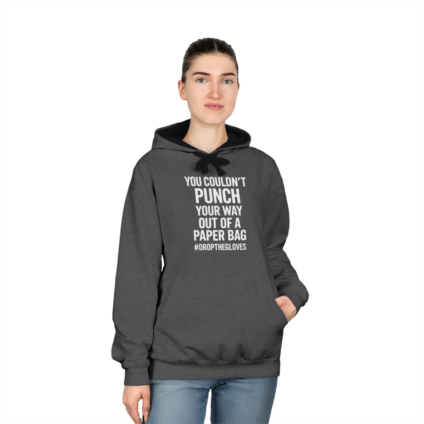 🔥Gritty Varsity Hoodie – “Paper Bag Punch” Edition | Grit Line Co.