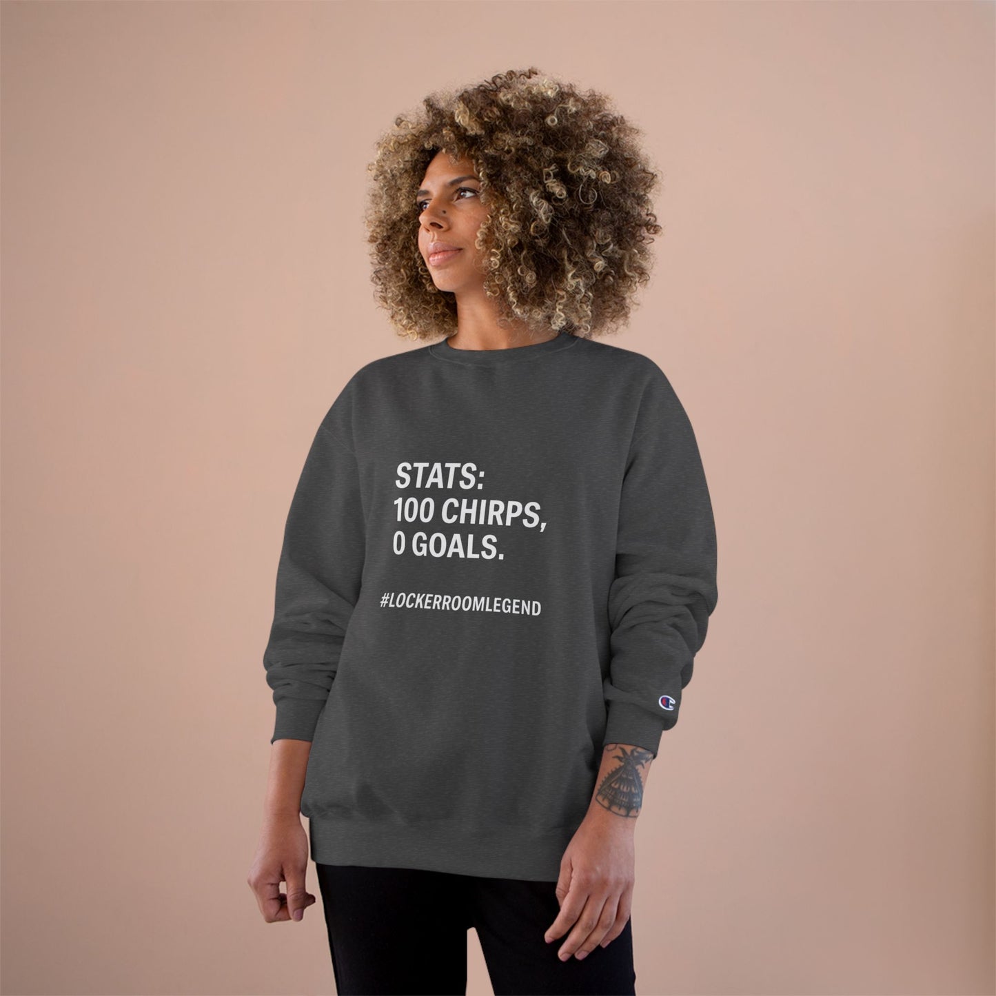 Stats Don’t Lie – Champion® Crewneck Sweatshirt