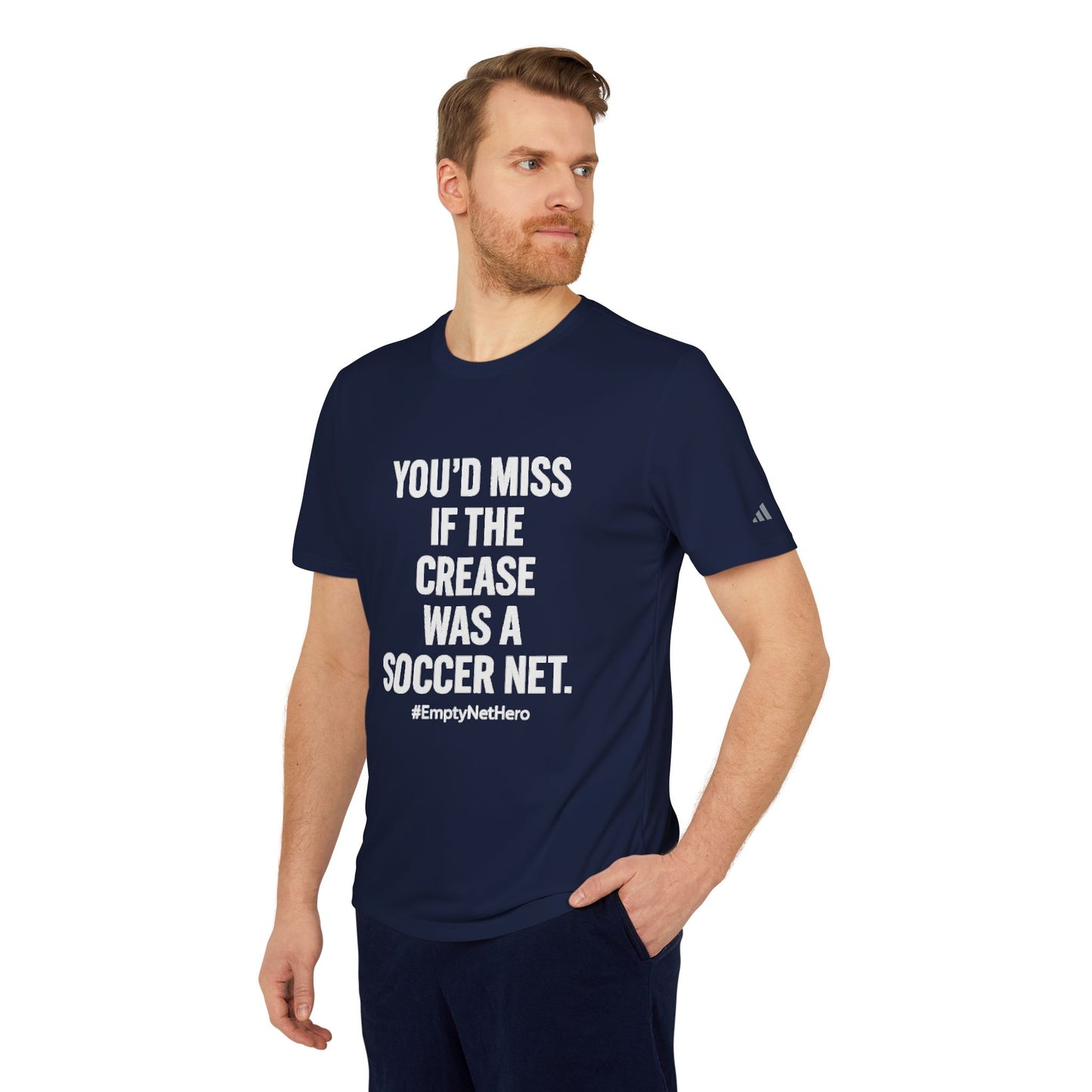💥Adidas Performance Tee – “Empty Net Hero” Edition | Grit Line Co.