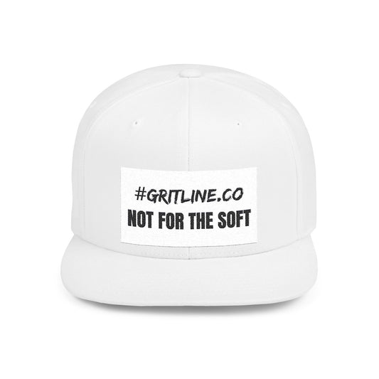 Grit Line Co. Snapback Hat – “Not for the Soft” | Flat Bill Street Edition