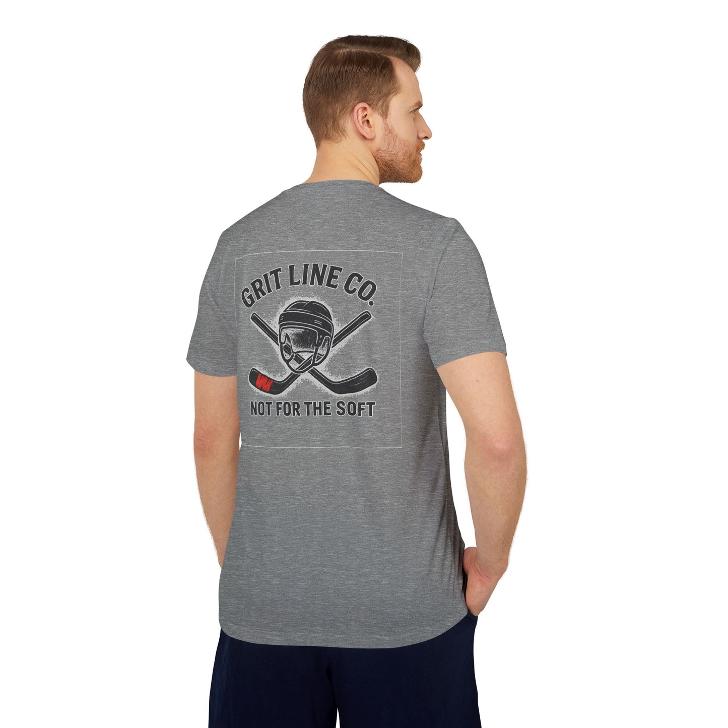 💥Adidas Performance Tee – “Empty Net Hero” Edition | Grit Line Co.