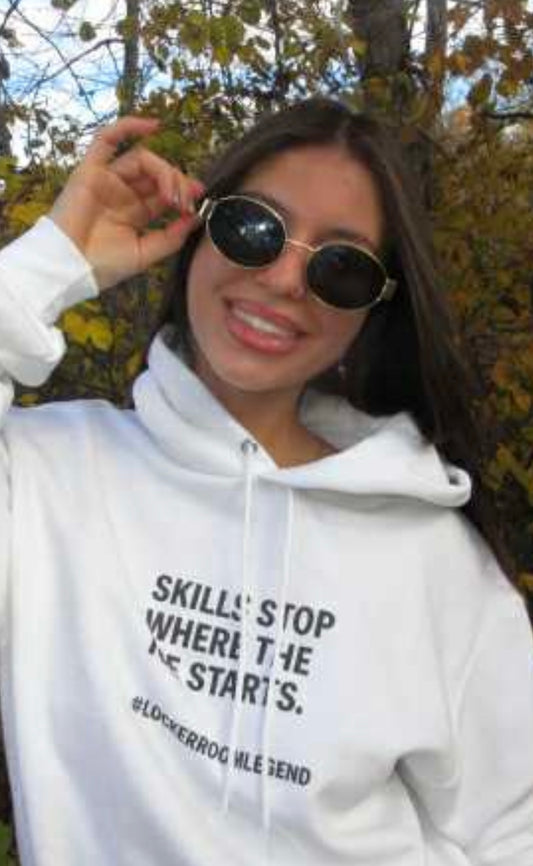 Skills Stop Where the Ice Starts – CHAMPION Hockey Hoodie - Grit Line Co., Not For The Soft