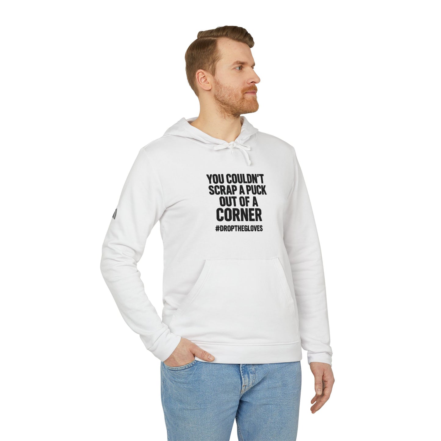Adidas Sports Fleece Hoodie – You Couldn’t Scrap a Puck Out of a Corner | Grit Line Co.