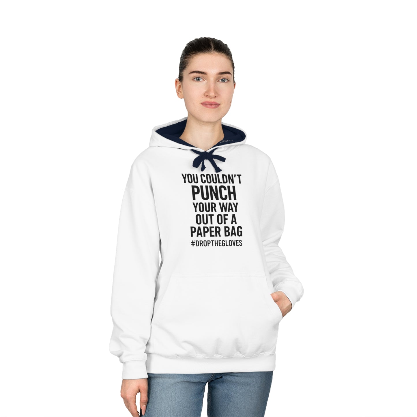 🔥Gritty Varsity Hoodie – “Paper Bag Punch” Edition | Grit Line Co.