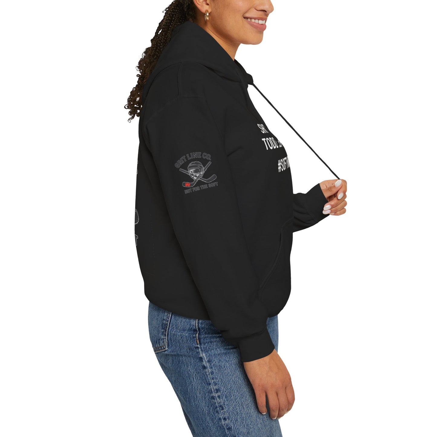Shot Velocity: Toddler Tantrum — #SoftWrists | OG Line Hoodie Hockey Hoodie, Unisex Heavy Blend Sweatshirt