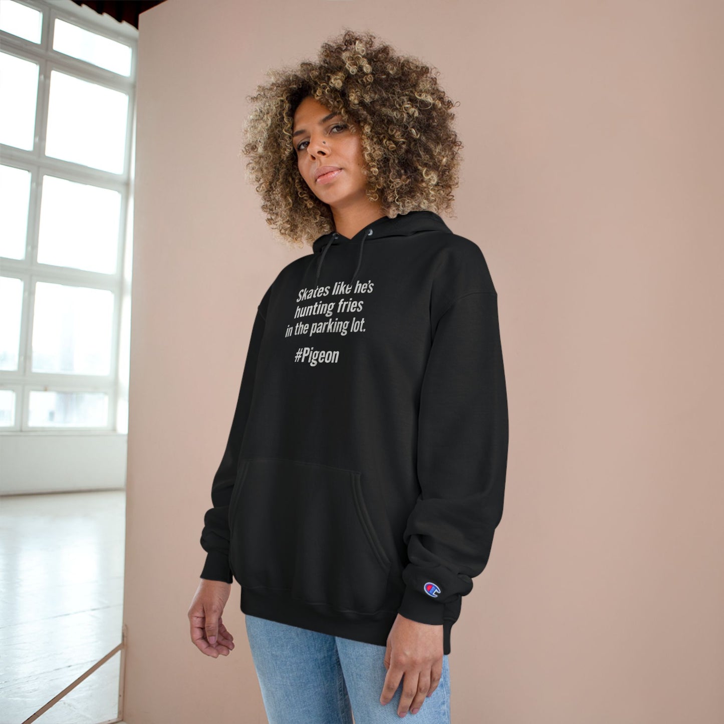 Champion Hoodie – #Pigeon Chirp Edition | Grit Line Co.