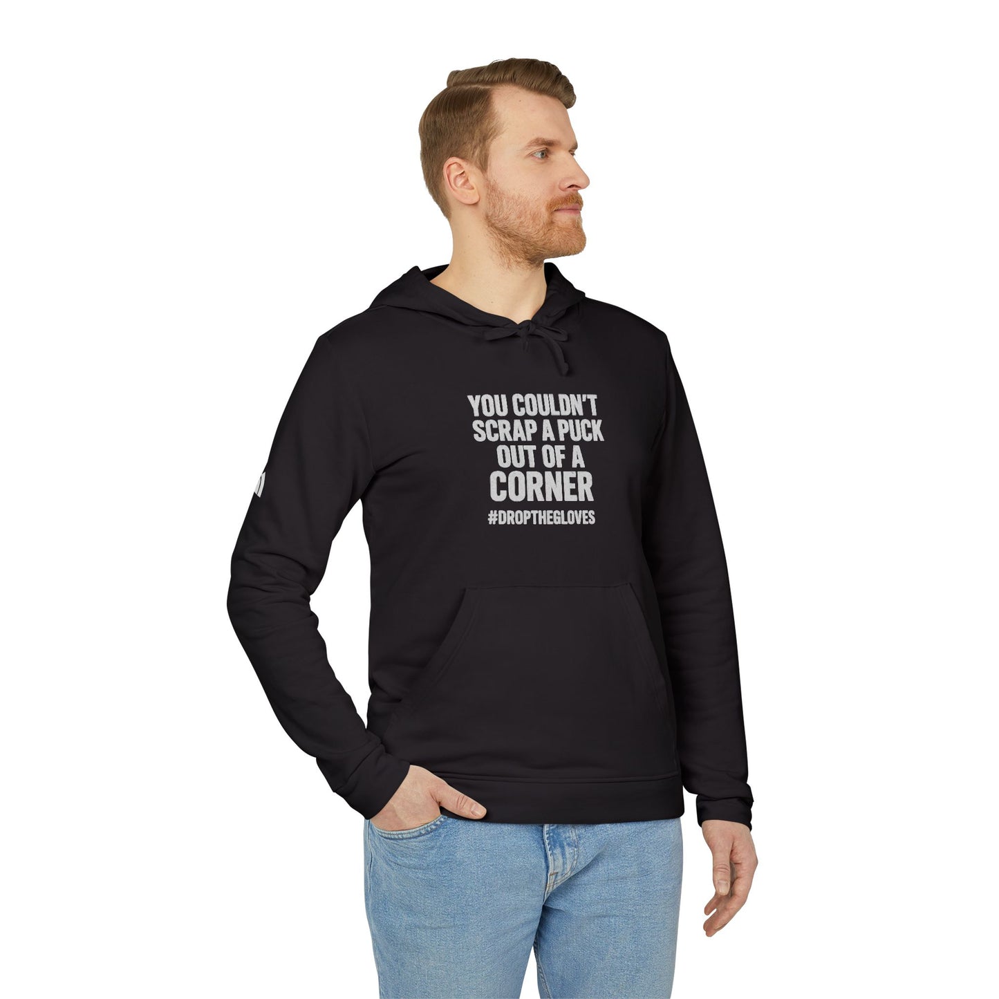 Adidas Sports Fleece Hoodie – You Couldn’t Scrap a Puck Out of a Corner | Grit Line Co.