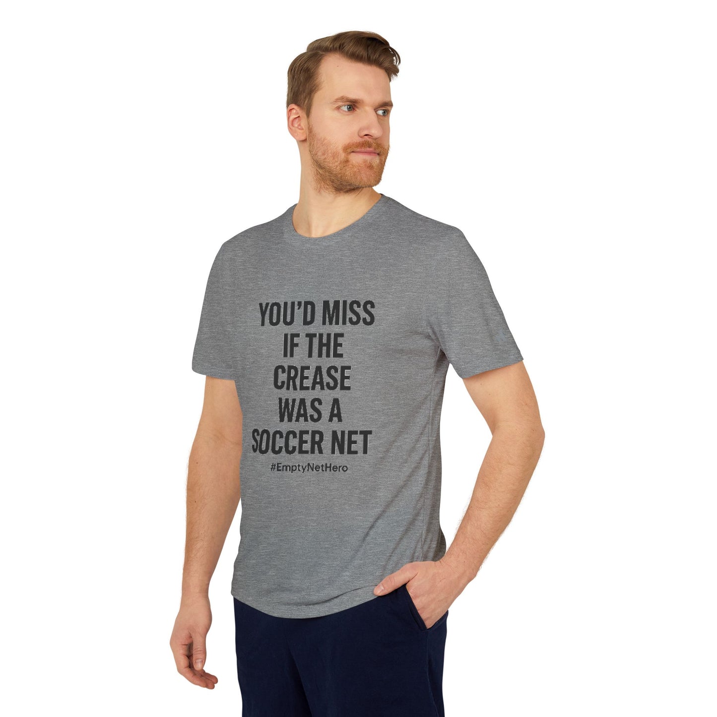 💥Adidas Performance Tee – “Empty Net Hero” Edition | Grit Line Co.