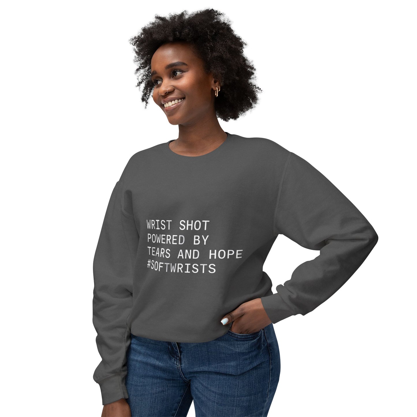 Grit Line Co. Crewneck – Wrist Shot Powered by Tears and Hope #SoftWrists