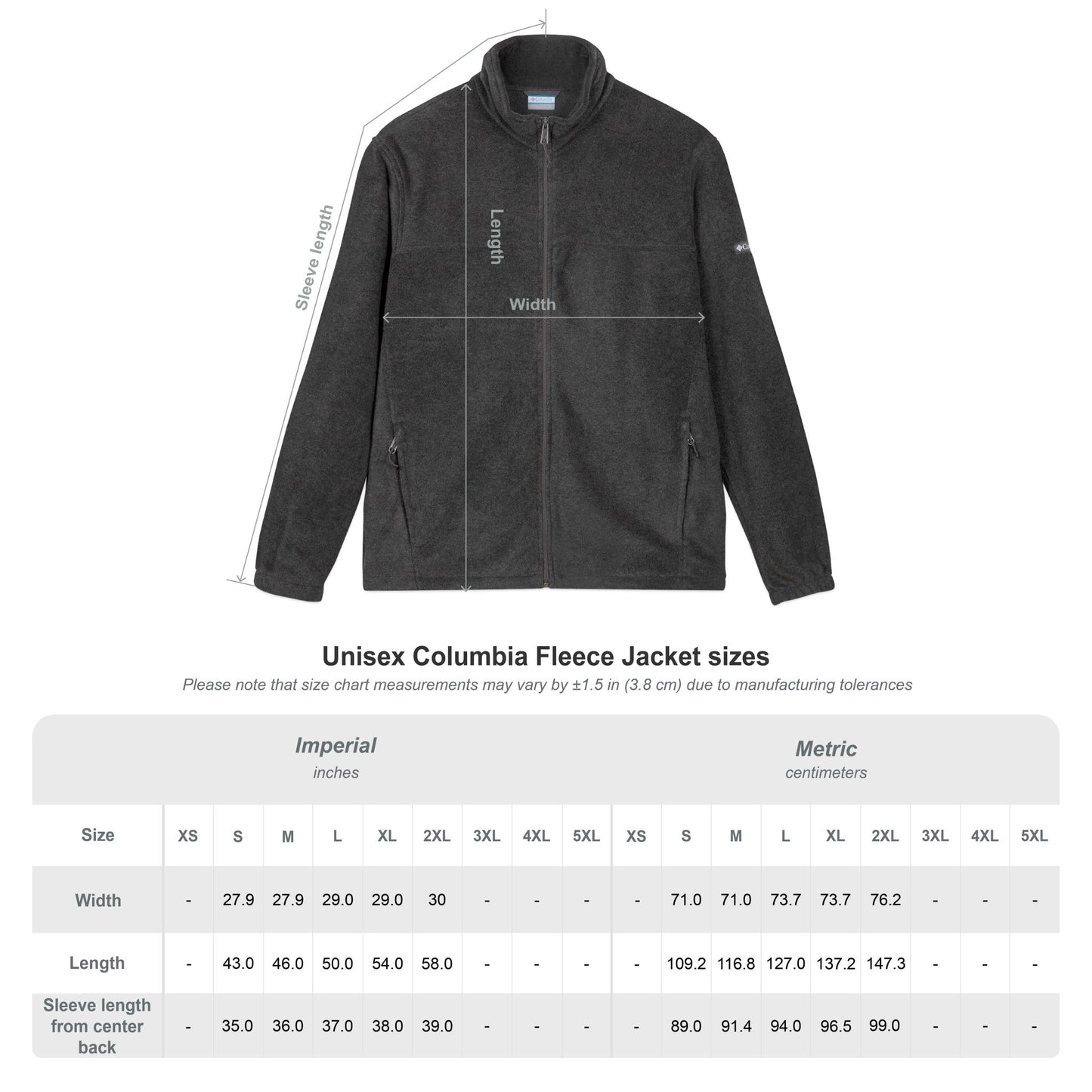 Columbia Cozy Embroidered Fleece Jacket – Grit Line Co.