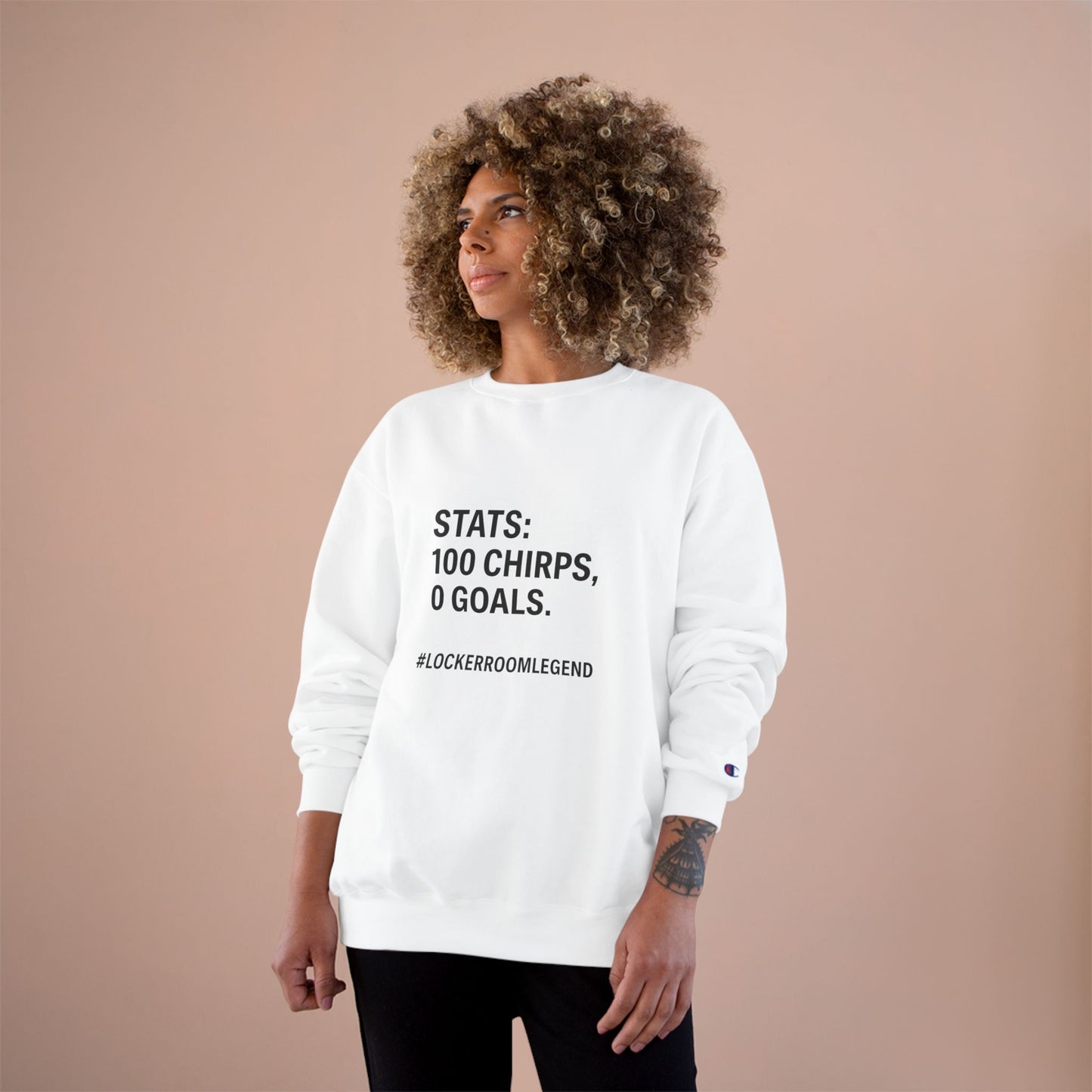 Stats Don’t Lie – Champion® Crewneck Sweatshirt