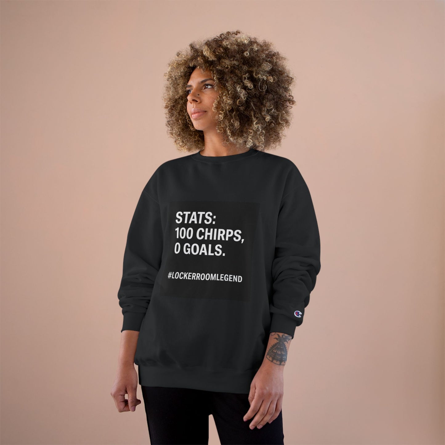 Stats Don’t Lie – Champion® Crewneck Sweatshirt