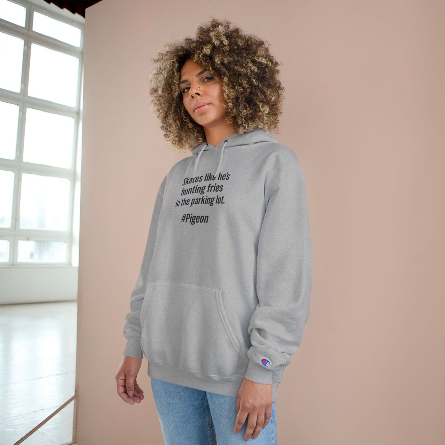 Champion Hoodie – #Pigeon Chirp Edition | Grit Line Co.