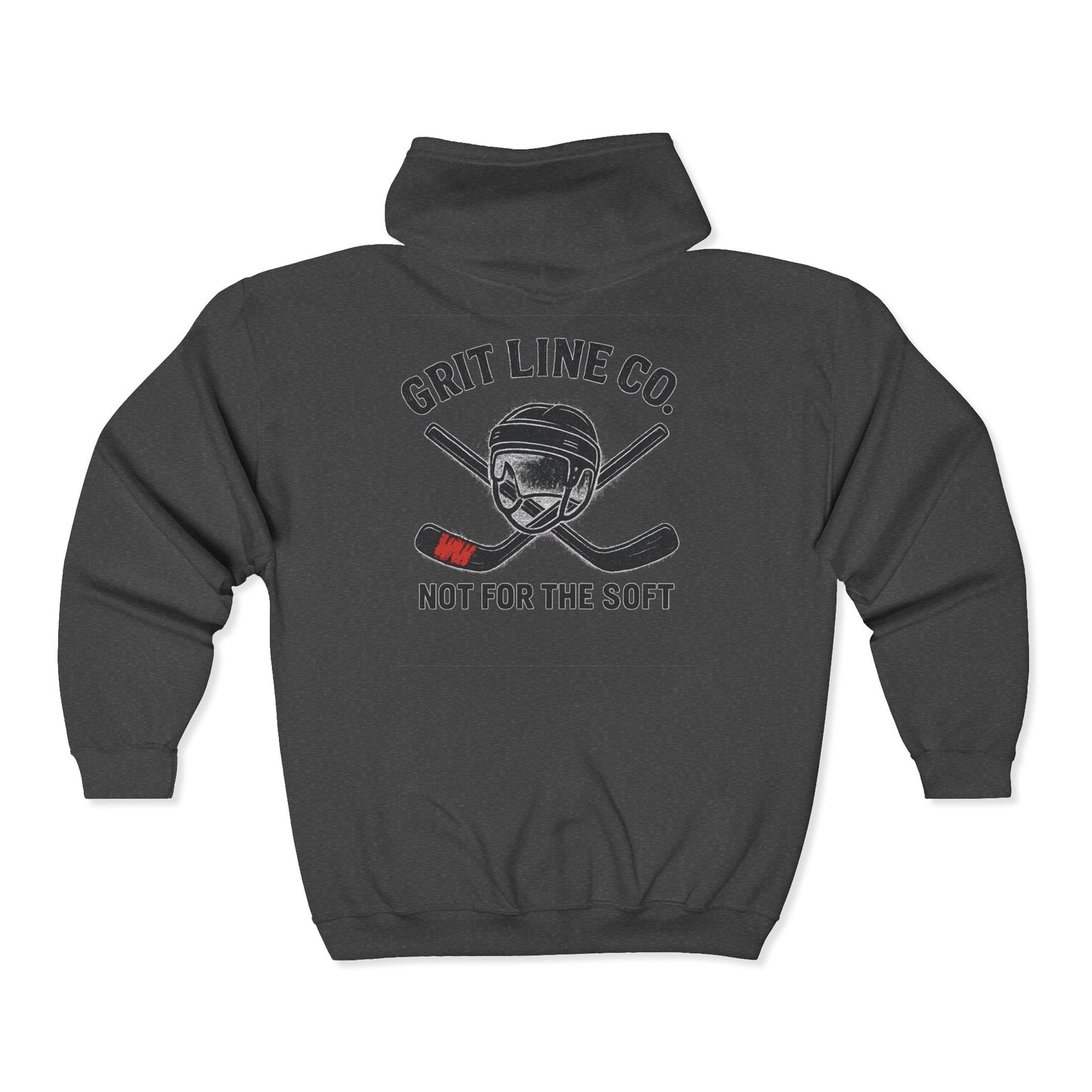 All-Star in the Room. Ghost on the Ice. #LockerRoomLegend Hoodie Unisex Heavy Blend™ Full Zip Hooded Sweatshirt