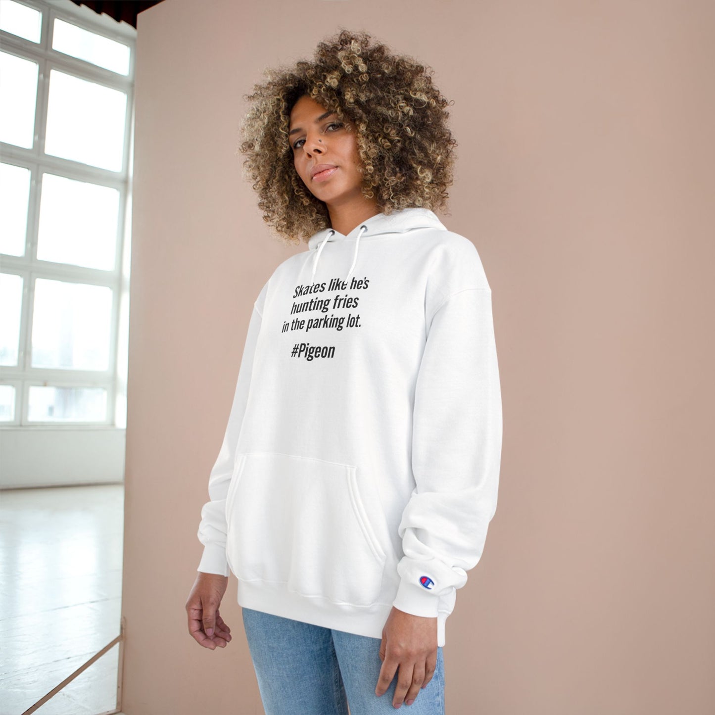 Champion Hoodie – #Pigeon Chirp Edition | Grit Line Co.